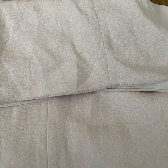 NWT Adrianna Papell Cowl Neck Full Length Formal Dress Women's 0 Pink Slit Crepe - Picture 7 of 8